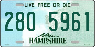 NH license plate 2805961