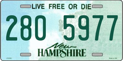 NH license plate 2805977