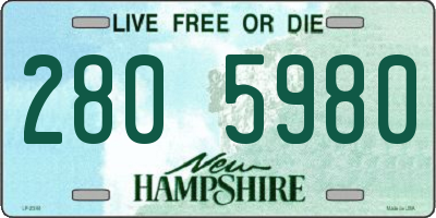 NH license plate 2805980