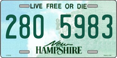 NH license plate 2805983