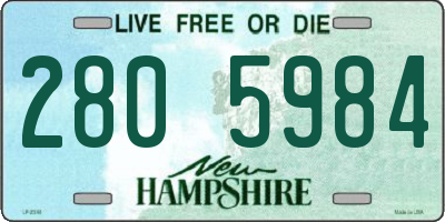 NH license plate 2805984