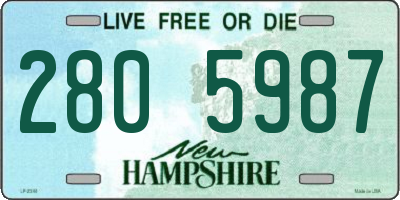 NH license plate 2805987
