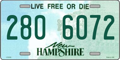 NH license plate 2806072