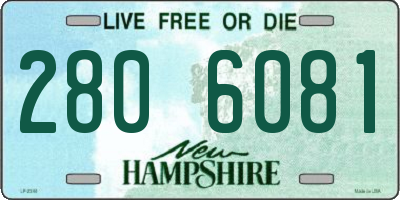 NH license plate 2806081