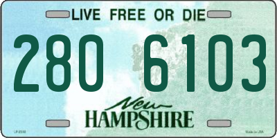 NH license plate 2806103
