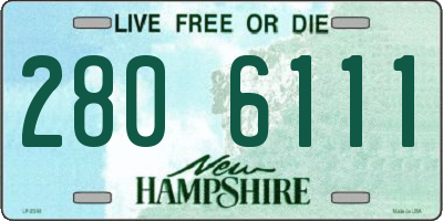 NH license plate 2806111