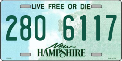 NH license plate 2806117