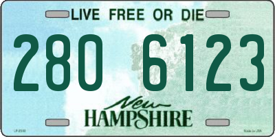 NH license plate 2806123