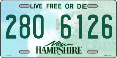 NH license plate 2806126