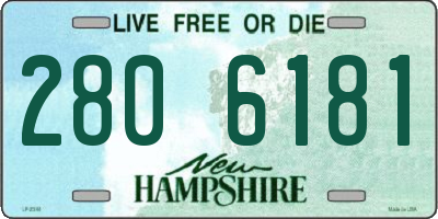 NH license plate 2806181