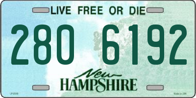 NH license plate 2806192