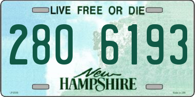 NH license plate 2806193