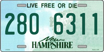 NH license plate 2806311