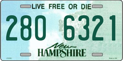 NH license plate 2806321