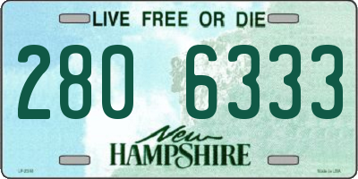 NH license plate 2806333