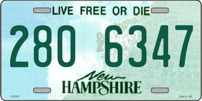 NH license plate 2806347