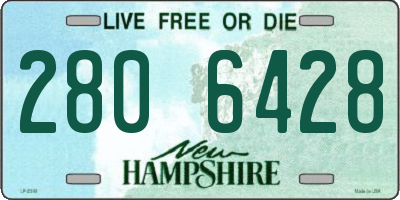 NH license plate 2806428