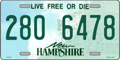 NH license plate 2806478