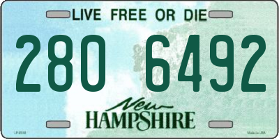 NH license plate 2806492