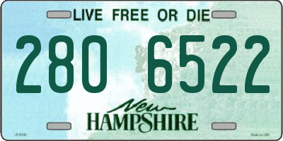 NH license plate 2806522