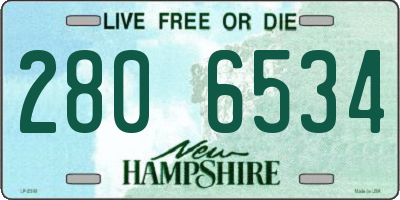 NH license plate 2806534