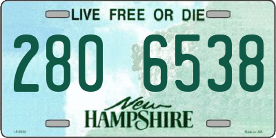 NH license plate 2806538