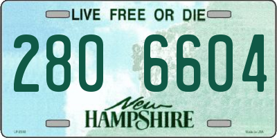 NH license plate 2806604