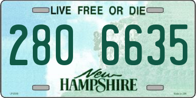 NH license plate 2806635