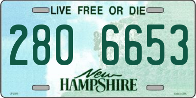 NH license plate 2806653