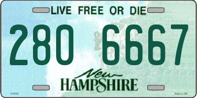NH license plate 2806667