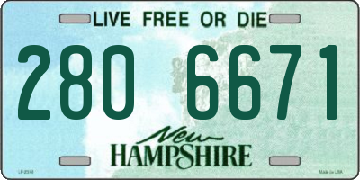 NH license plate 2806671
