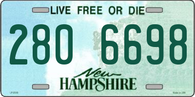 NH license plate 2806698