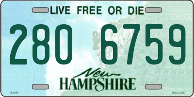 NH license plate 2806759