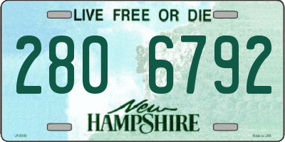 NH license plate 2806792