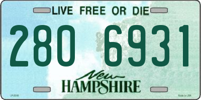 NH license plate 2806931