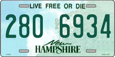 NH license plate 2806934