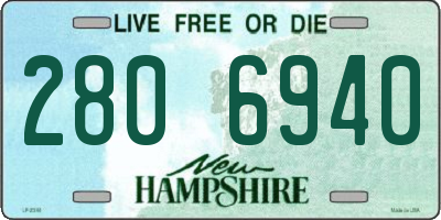 NH license plate 2806940