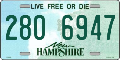 NH license plate 2806947