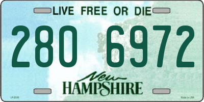 NH license plate 2806972