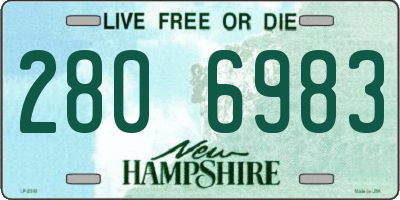 NH license plate 2806983
