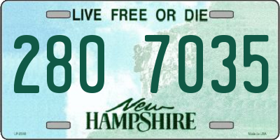 NH license plate 2807035