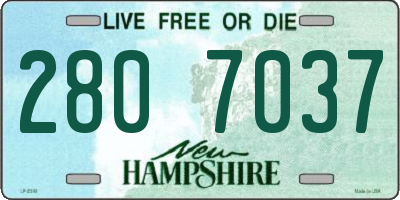 NH license plate 2807037