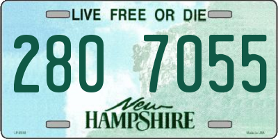 NH license plate 2807055