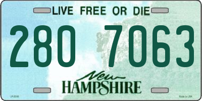 NH license plate 2807063