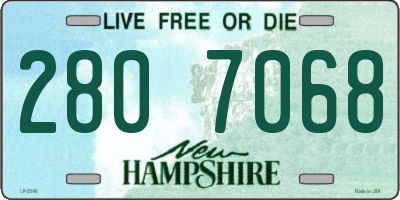 NH license plate 2807068