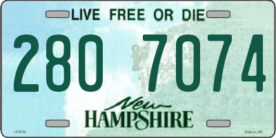 NH license plate 2807074