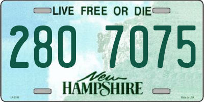NH license plate 2807075