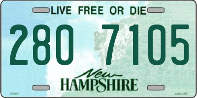 NH license plate 2807105