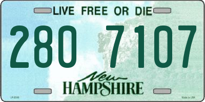 NH license plate 2807107
