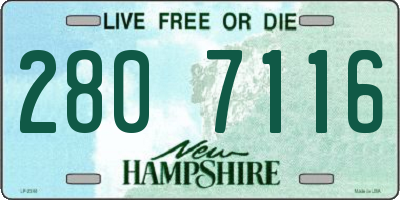 NH license plate 2807116